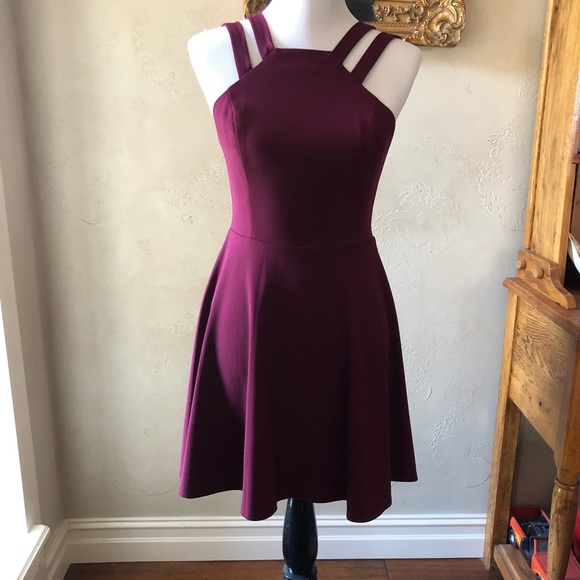 B Darlin Dresses & Skirts - Juniors B Darlin Burgundy Semi-formal Dress